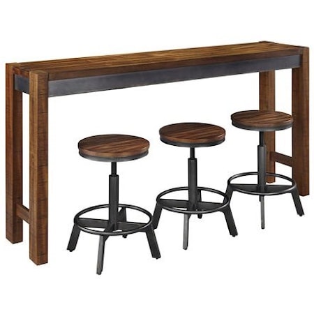 4 Piece Long Counter Table Set